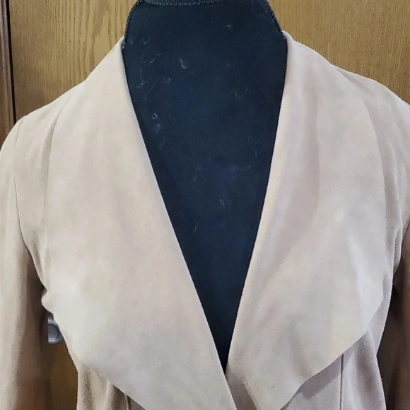 Soia & Kyo soft suede lambskin single button jacket - Picture 3 of 9